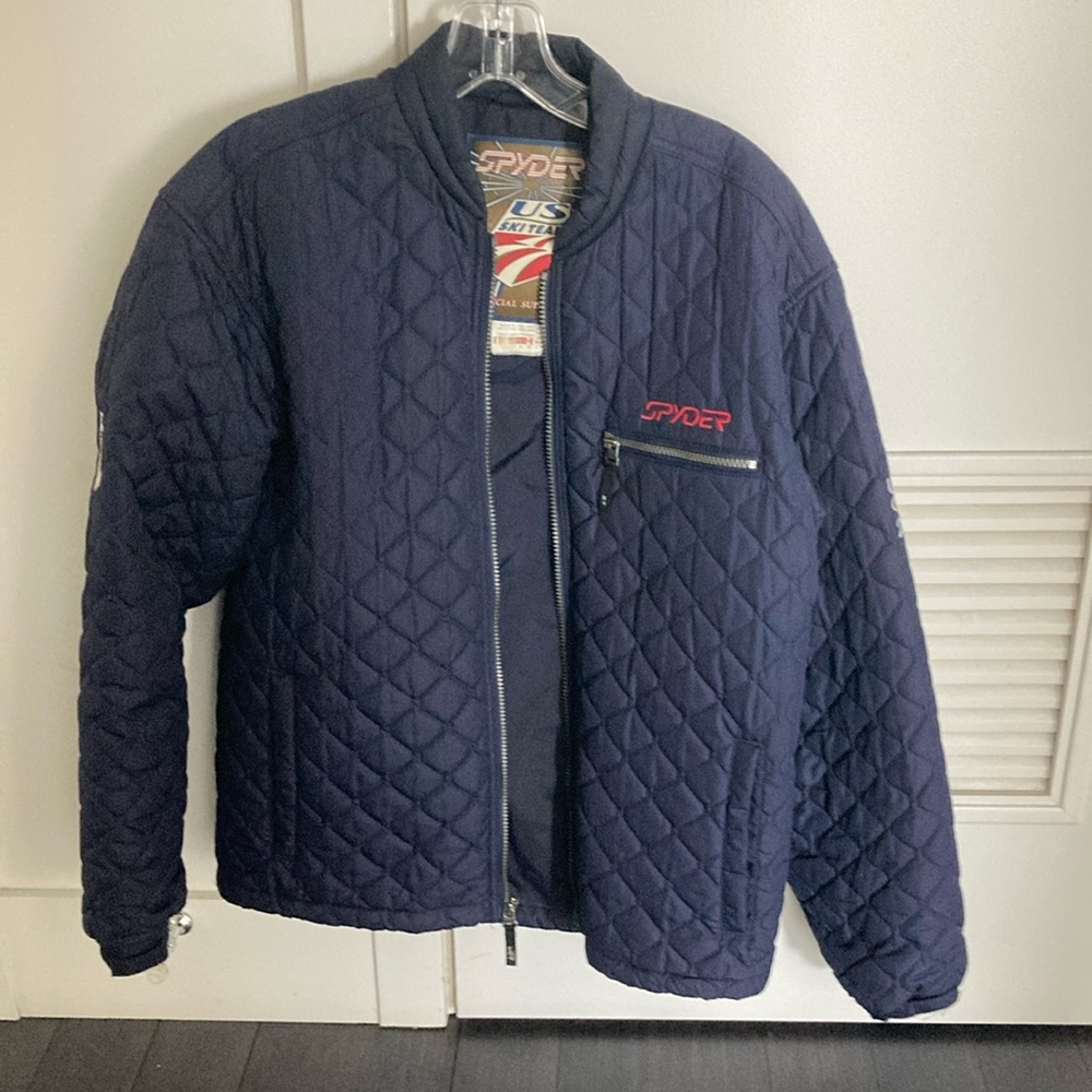 Spyder Men's Quilted Blue Jacket